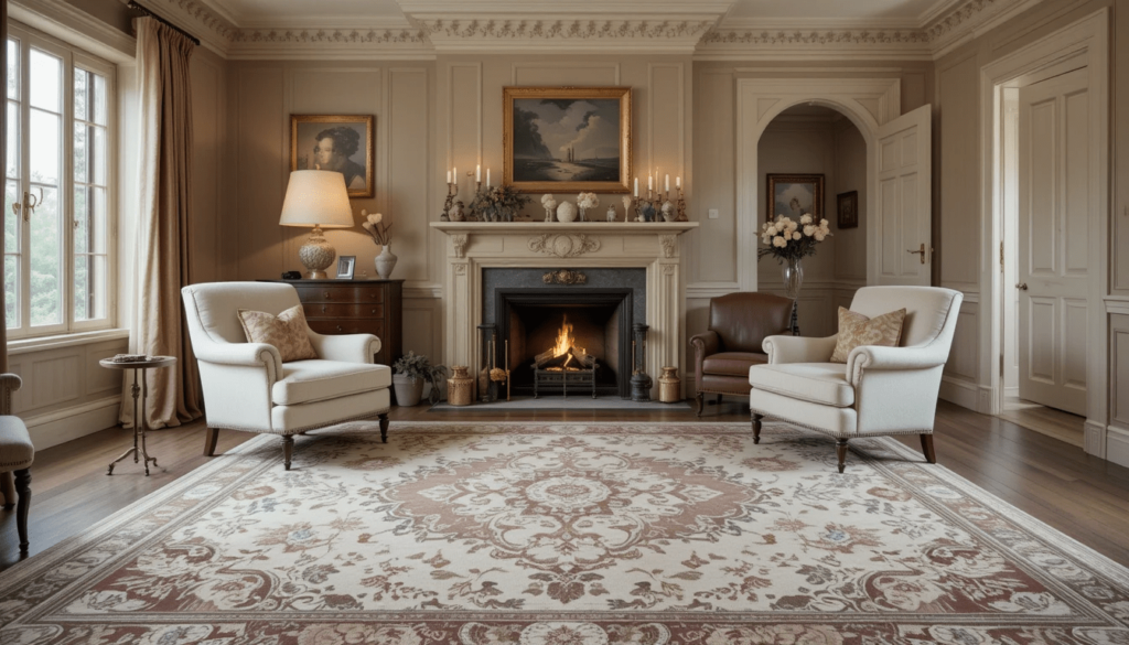 Classic wool area rug